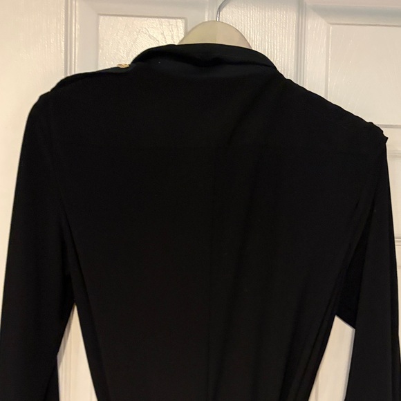 Ralph Lauren Black Long Sleeve Wrap Dress - Picture 8 of 10